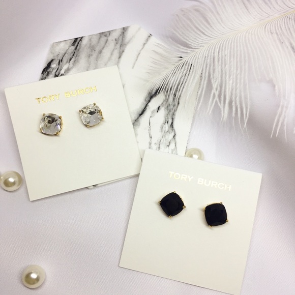 Tory Burch Crystal Stud Earrings - Picture 2 of 3